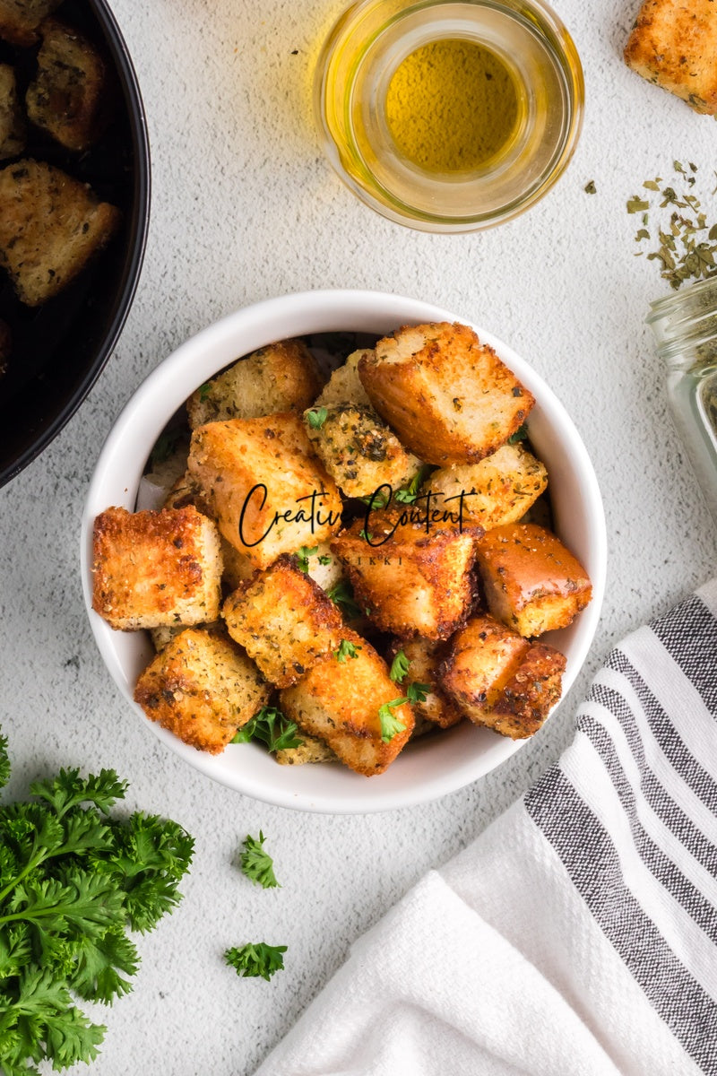 Air Fryer Croutons - (30 hero shots)