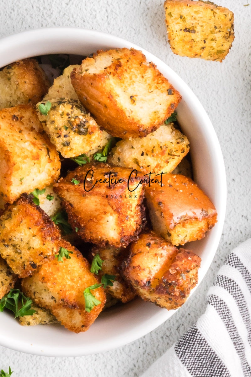 Air Fryer Croutons - (30 hero shots)
