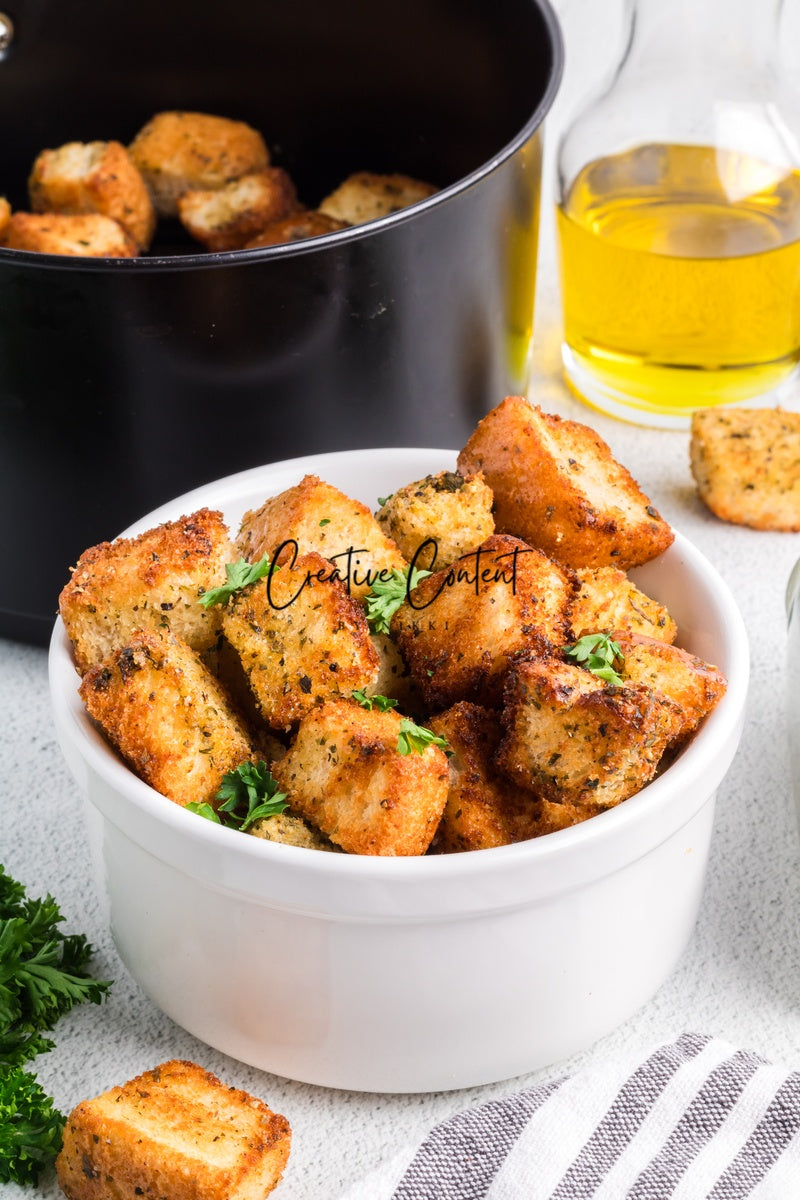 Air Fryer Croutons - (30 hero shots)