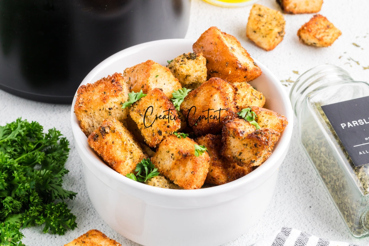 Air Fryer Croutons - (30 hero shots)
