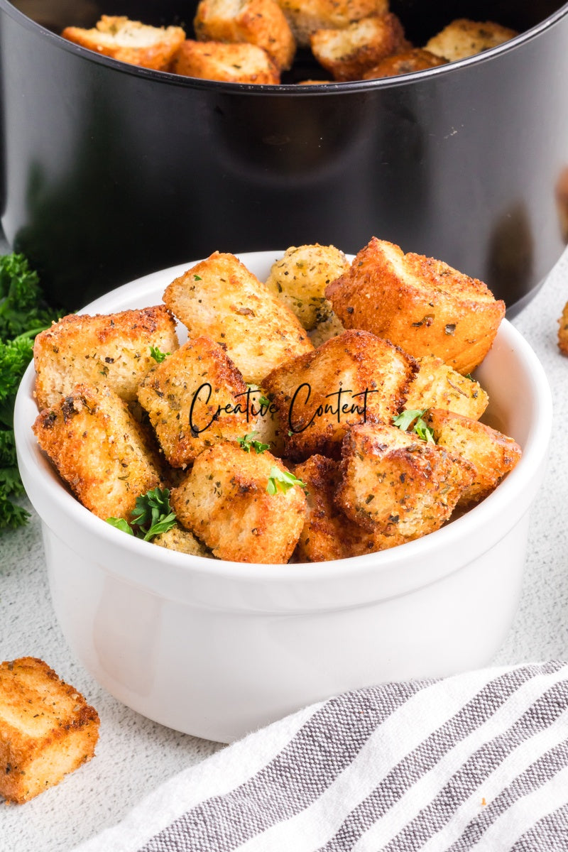 Air Fryer Croutons - (30 hero shots)