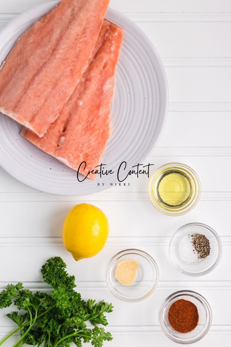 Air Fryer Frozen Salmon - Exclusive (only air fryer trays shown / no air fryer)