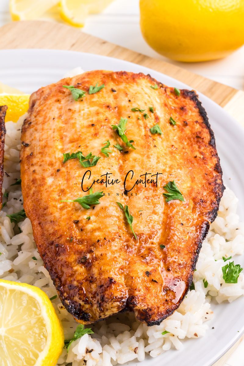 Air Fryer Frozen Salmon - Exclusive (only air fryer trays shown / no air fryer)