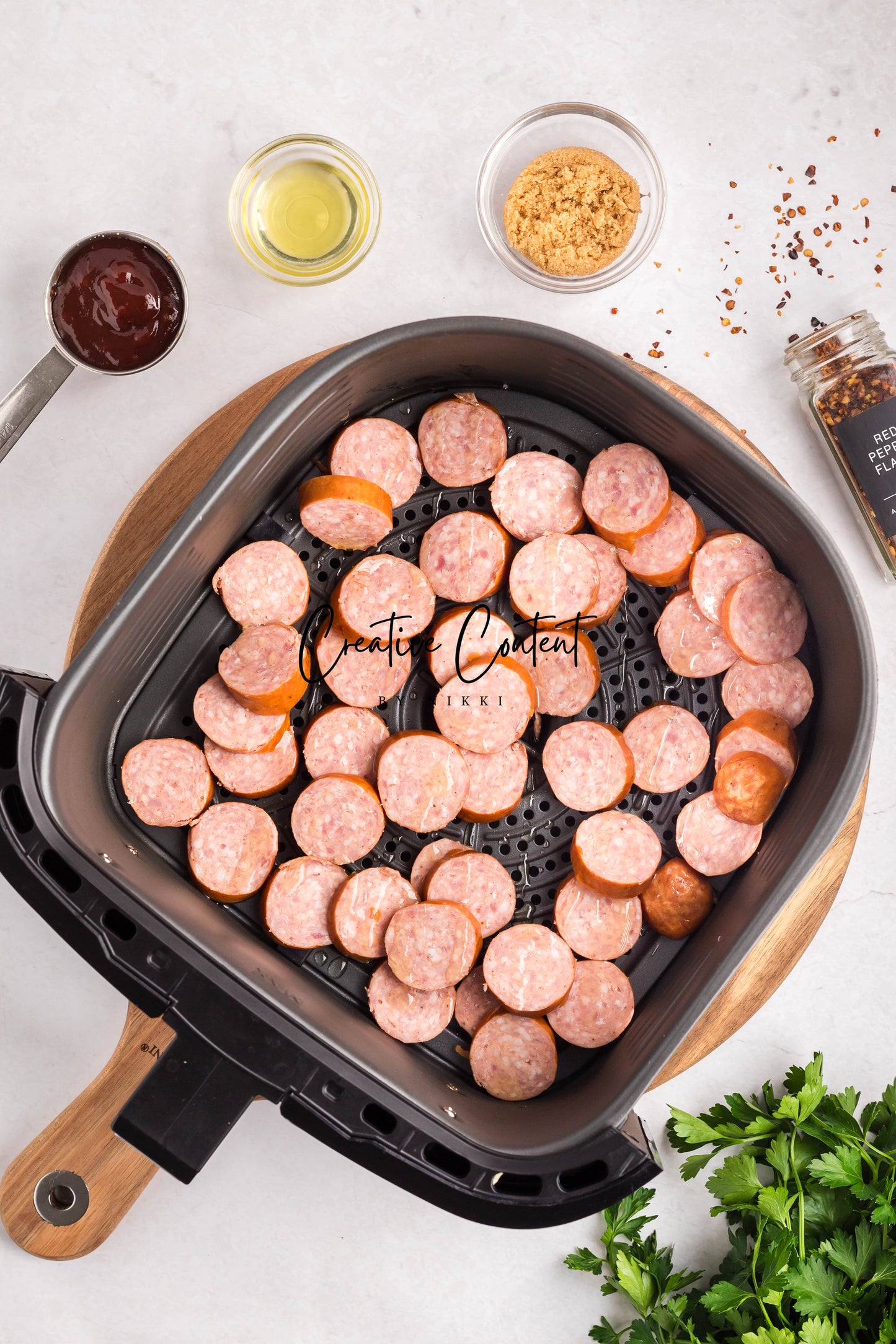 Air Fryer Kielbasa + Creamy Mustard Sauce - Set 2 of 2