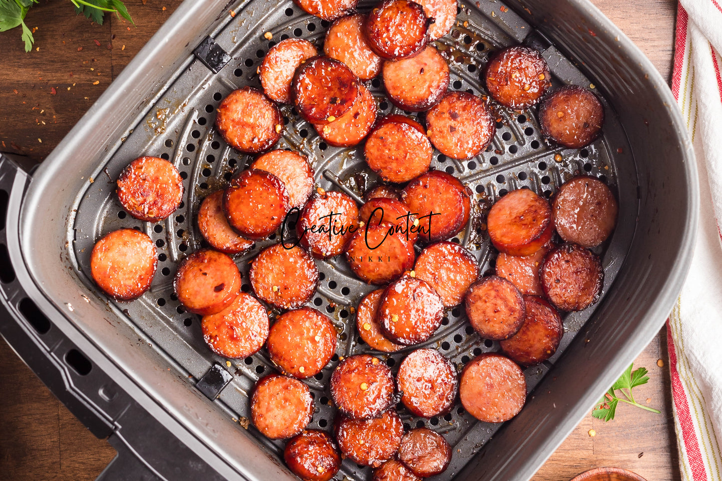 Air Fryer Kielbasa + Creamy Mustard Sauce - Set 2 of 2