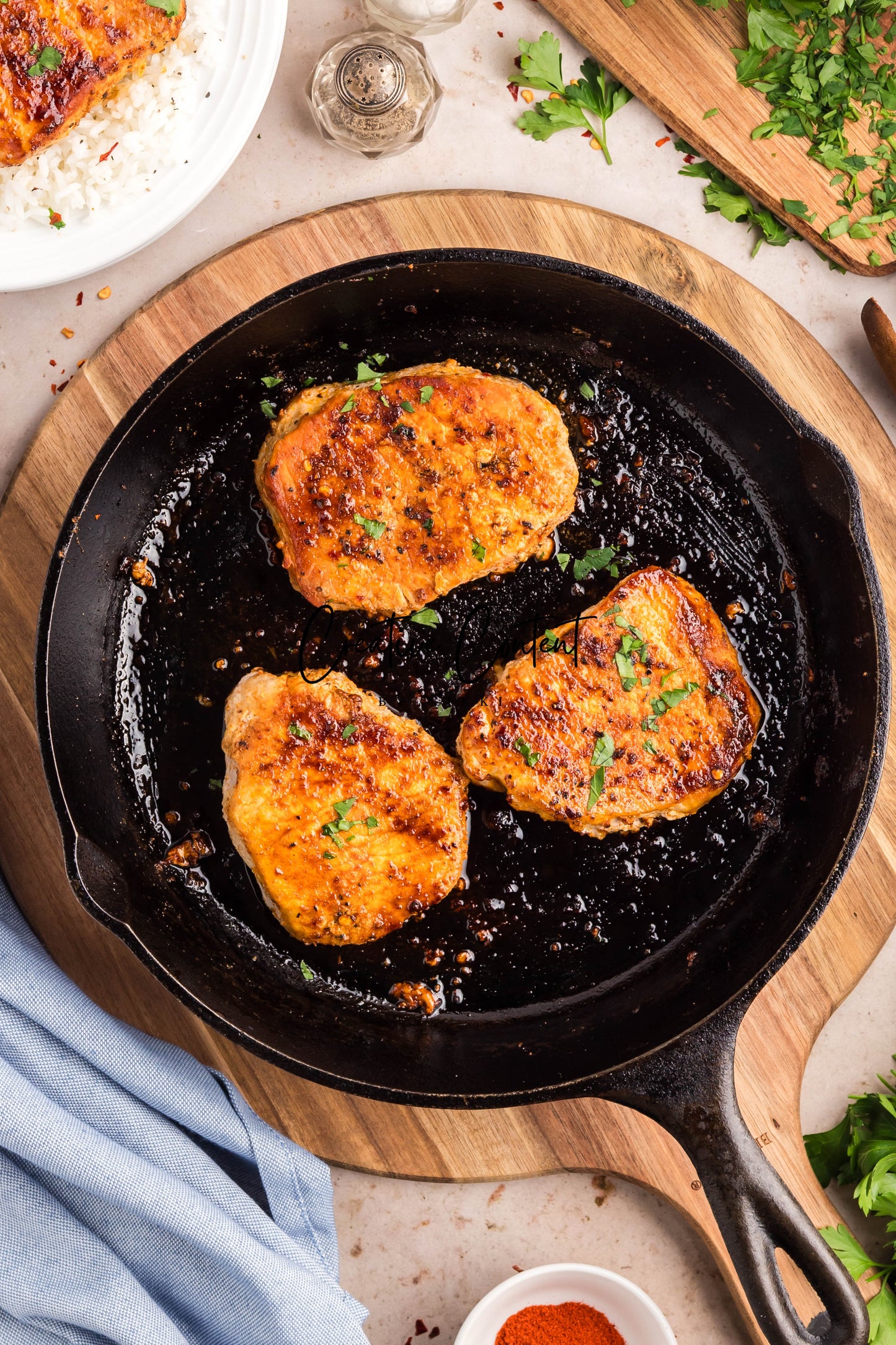 Pan Seared Pork Chops - Exclusive
