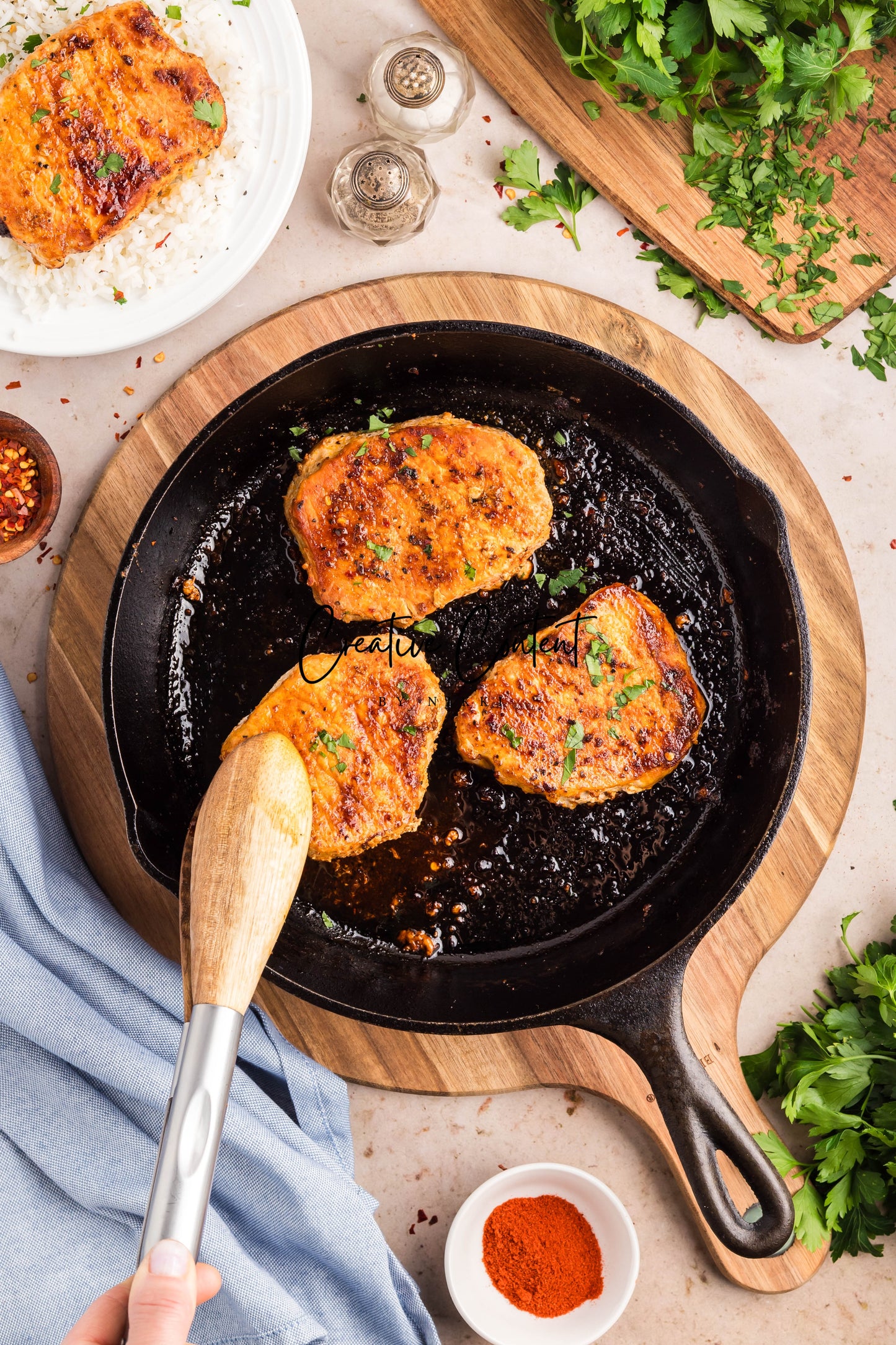 Pan Seared Pork Chops - Exclusive