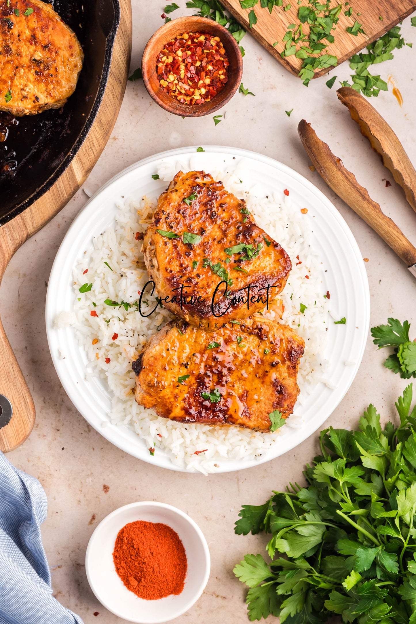 Pan Seared Pork Chops - Exclusive