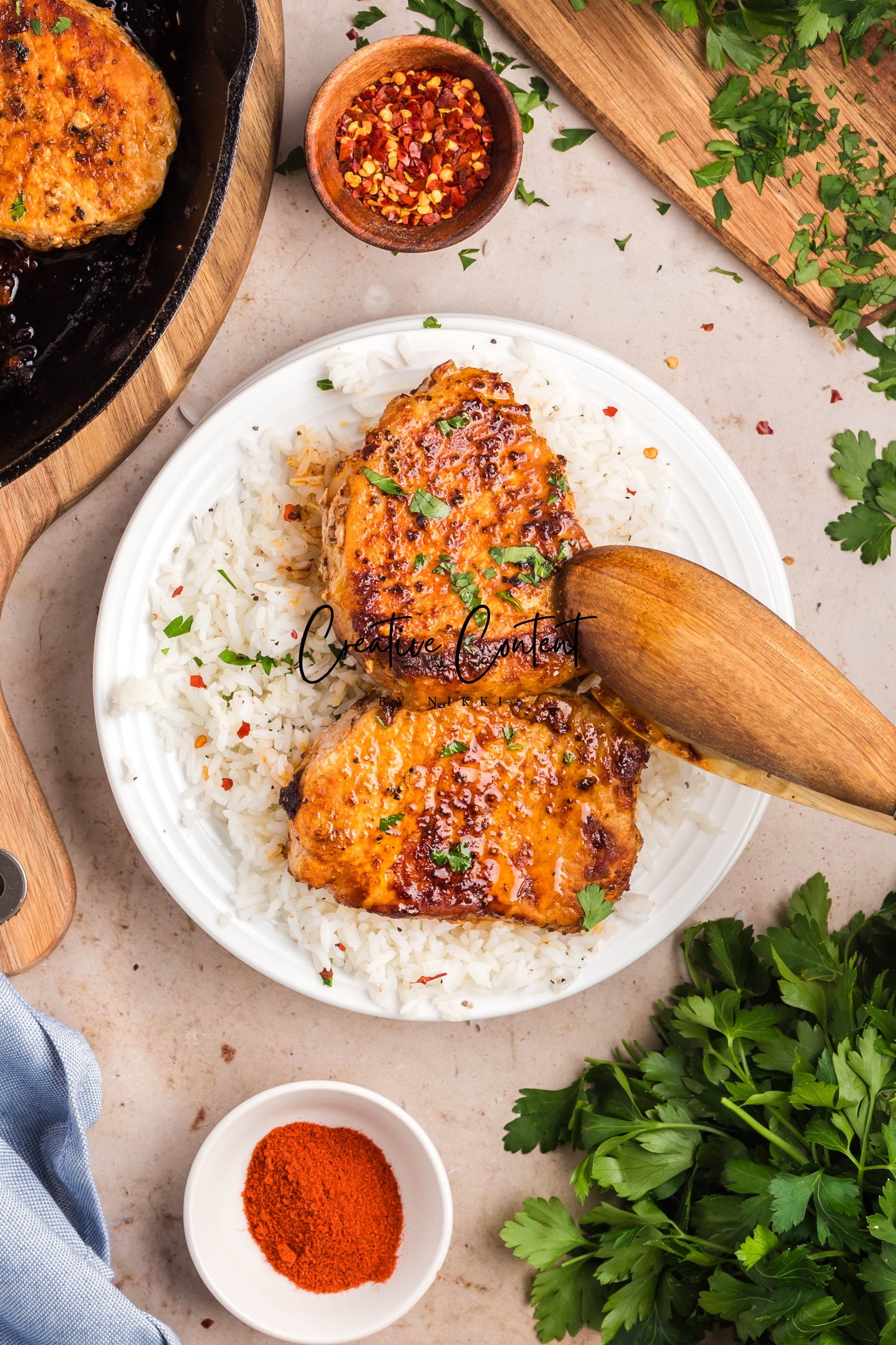 Pan Seared Pork Chops - Exclusive