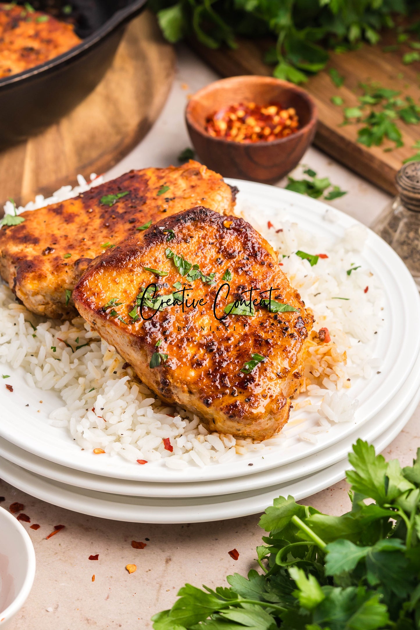 Pan Seared Pork Chops - Exclusive