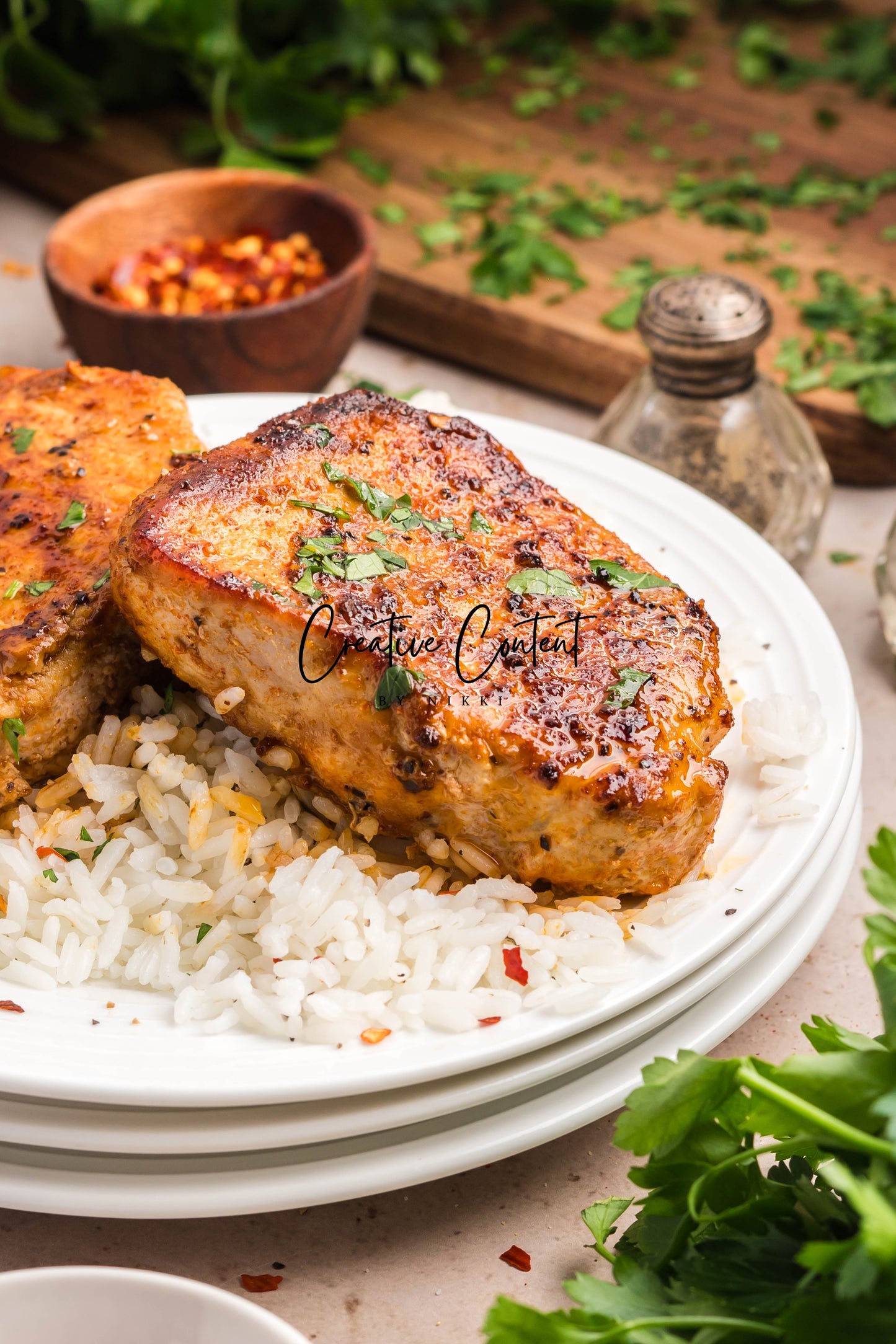 Pan Seared Pork Chops - Exclusive