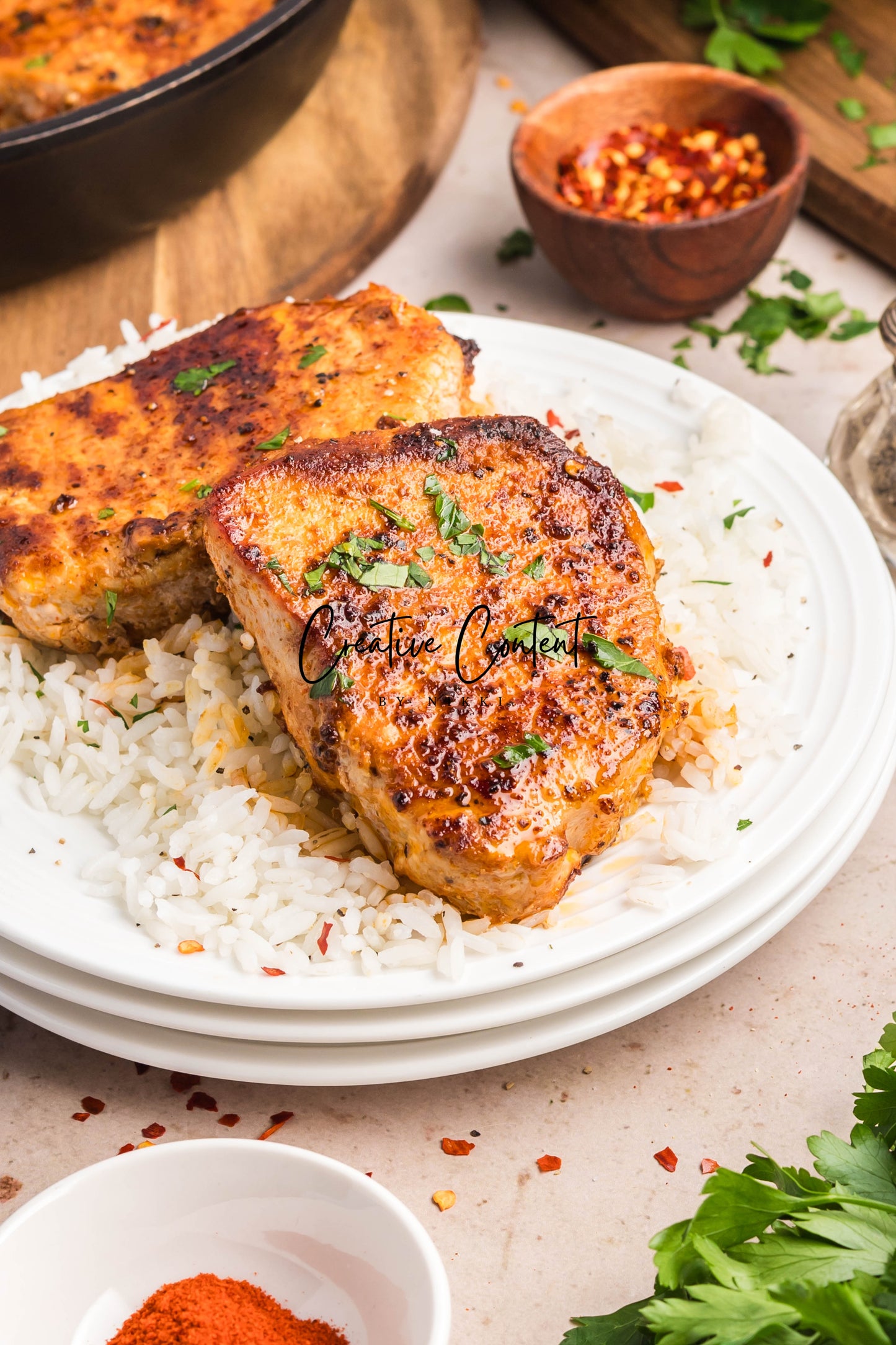 Pan Seared Pork Chops - Exclusive