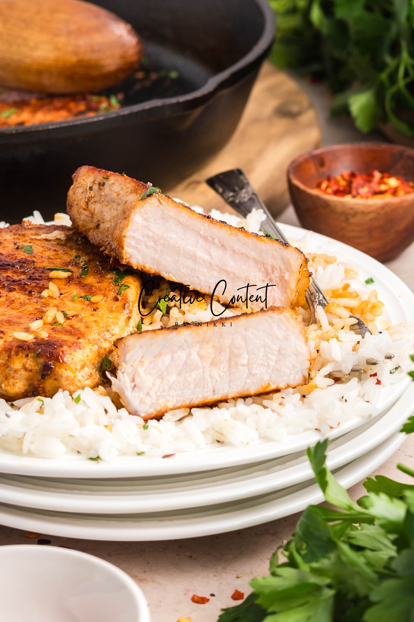 Pan Seared Pork Chops - Exclusive