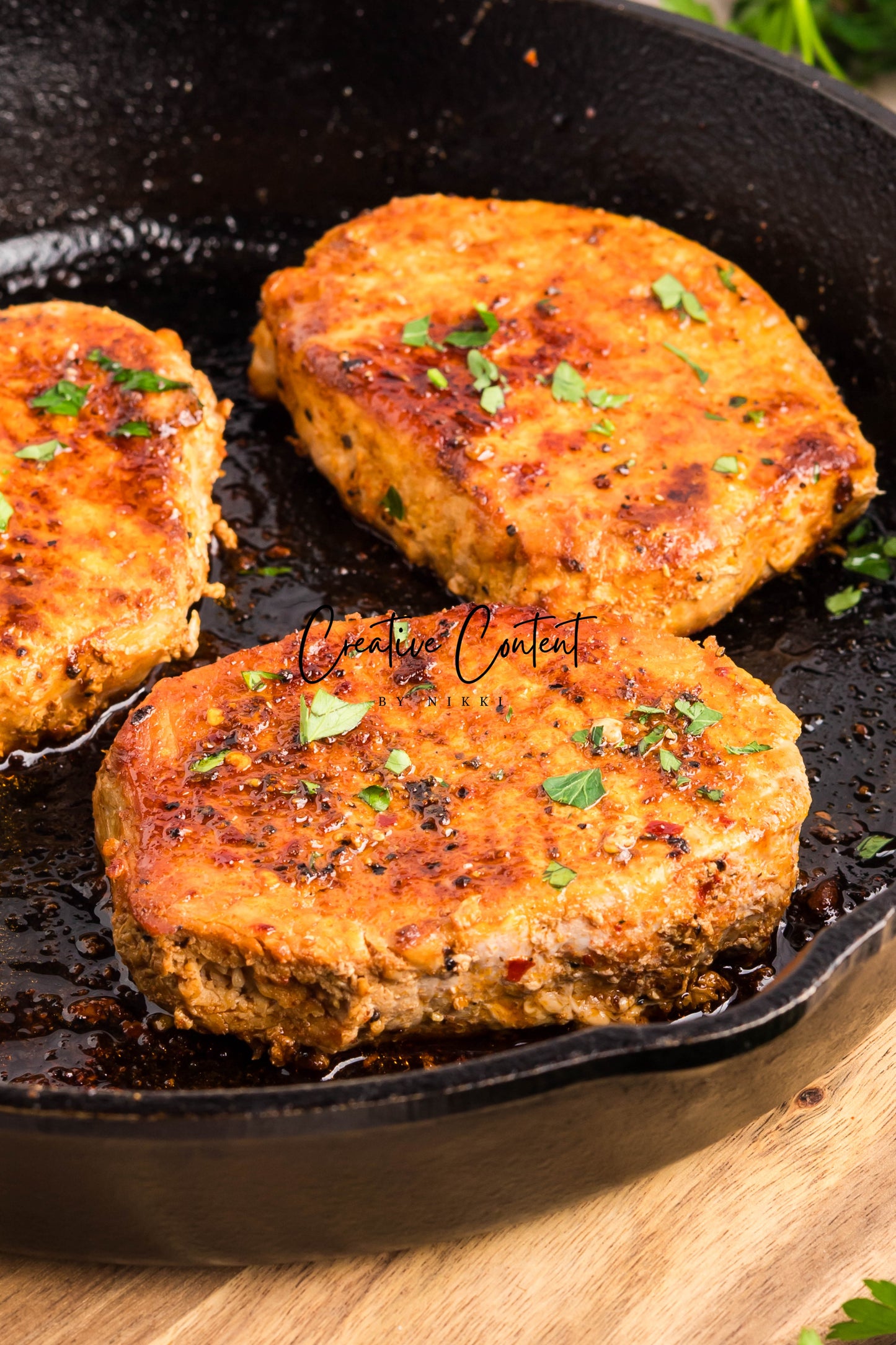Pan Seared Pork Chops - Exclusive