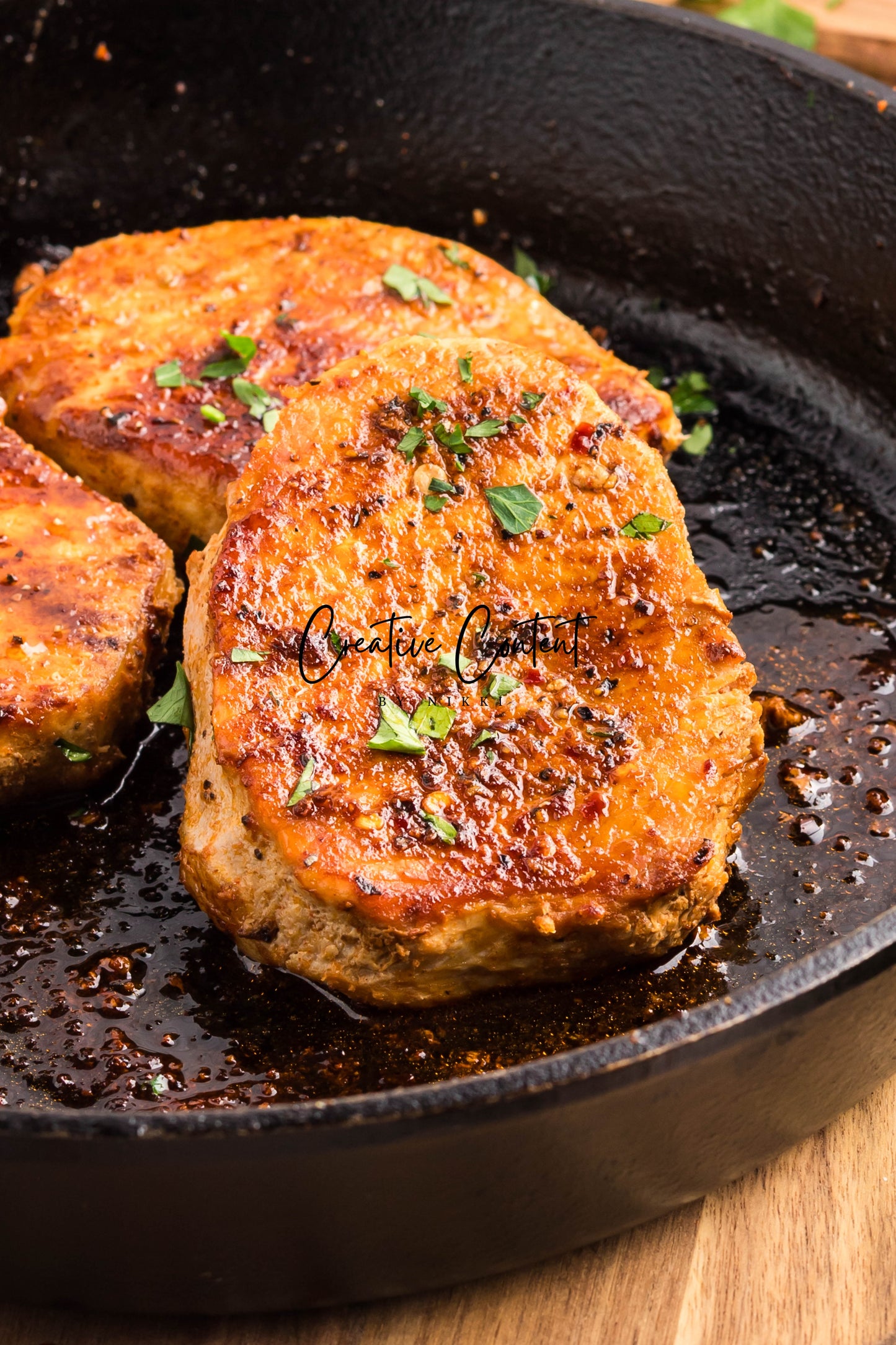 Pan Seared Pork Chops - Exclusive