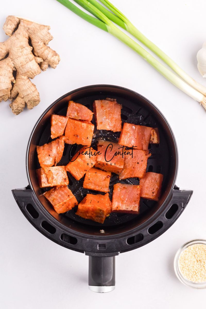 Air Fryer Salmon Bites - Set 2 of 2