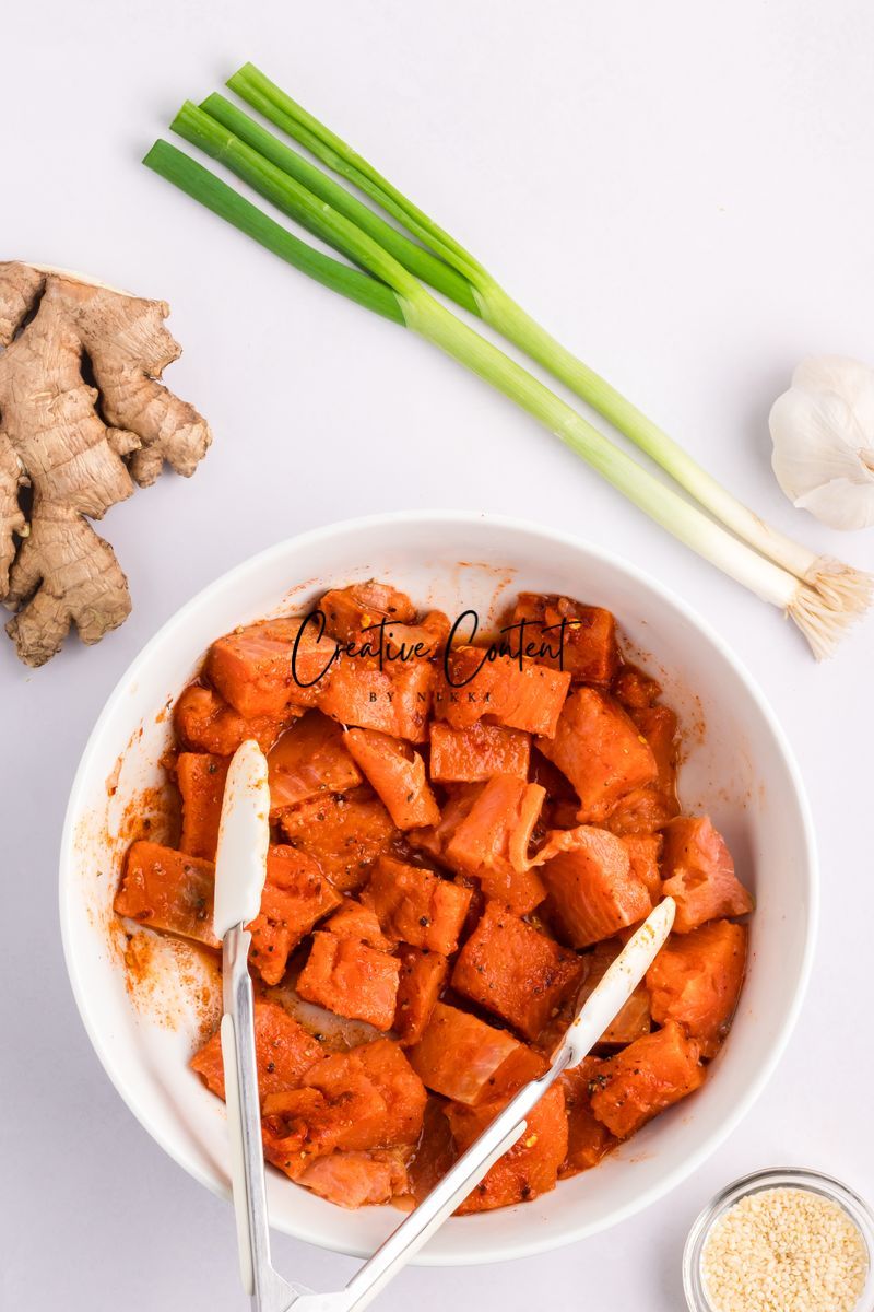 Air Fryer Salmon Bites - Set 2 of 2