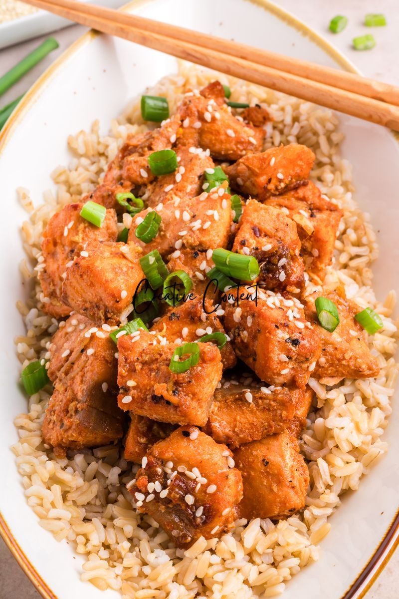 Air Fryer Salmon Bites - Set 2 of 2