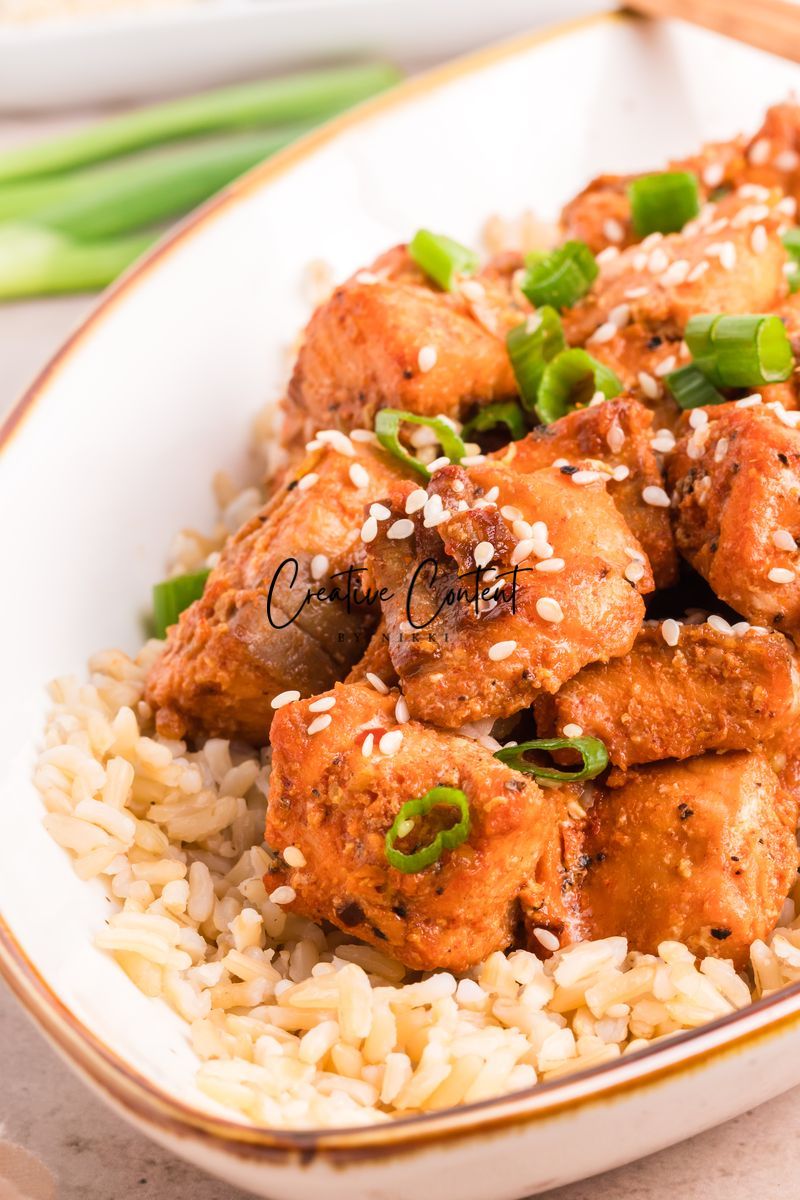 Air Fryer Salmon Bites - Set 2 of 2