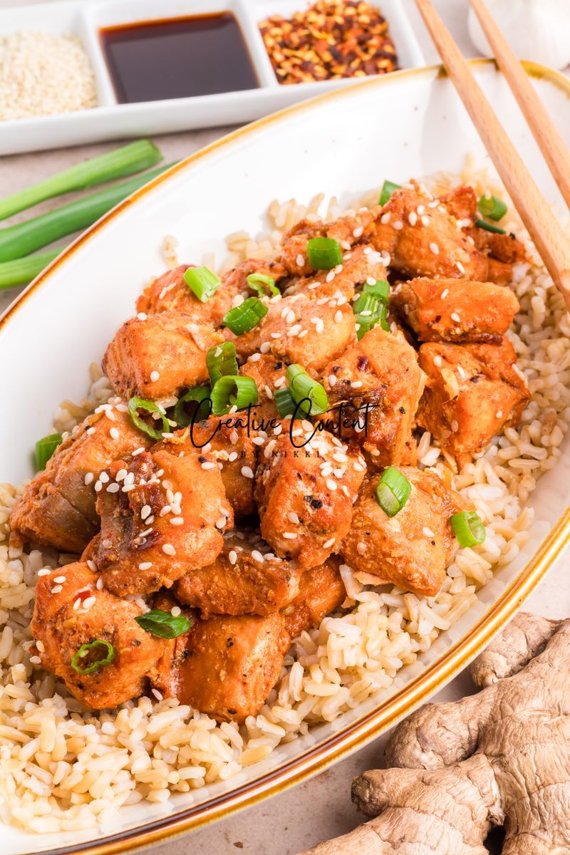Air Fryer Salmon Bites - Set 2 of 2