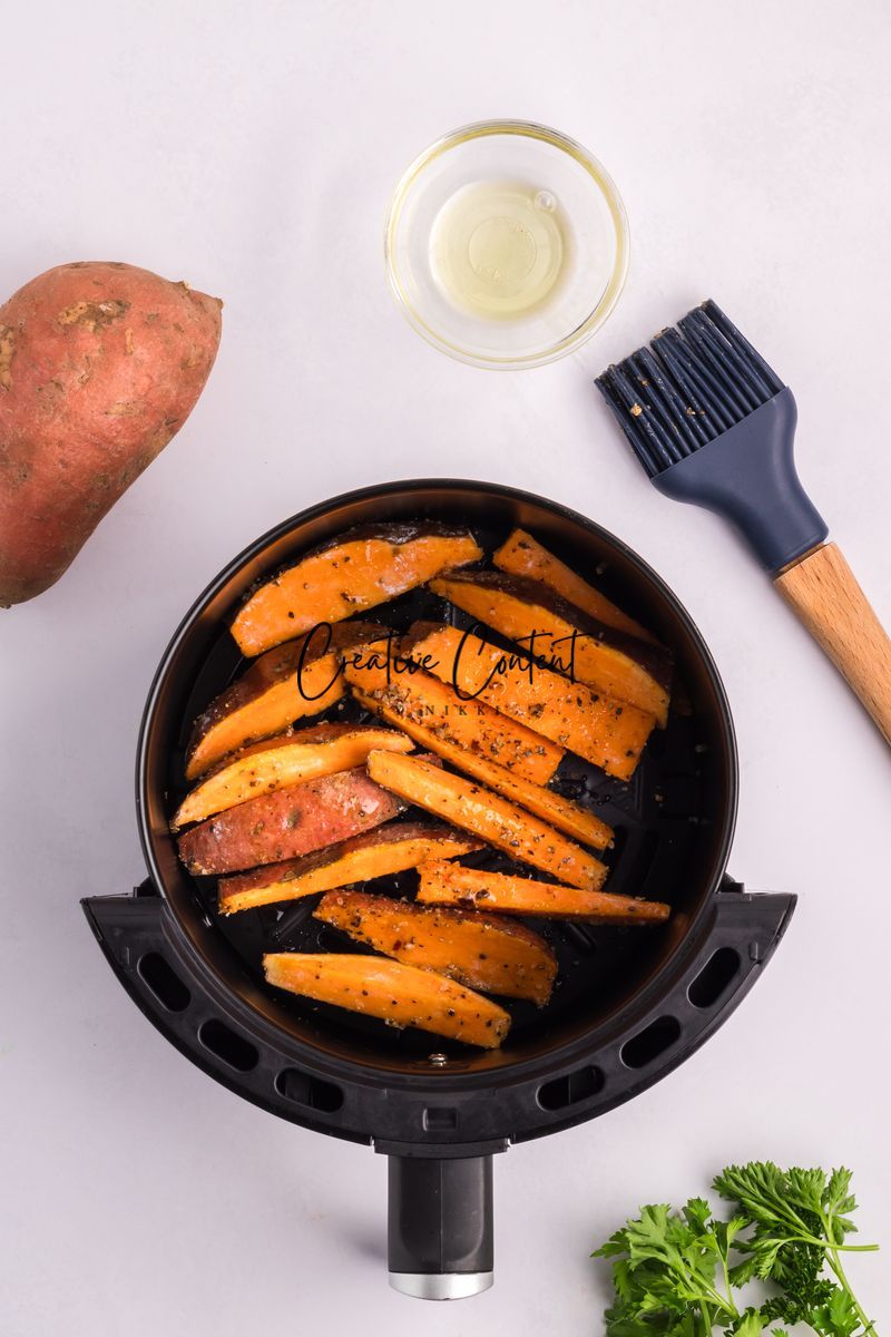 Air Fryer Sweet Potato Wedges + Spicy Mayo (2 recipes) - Set 3 of 3