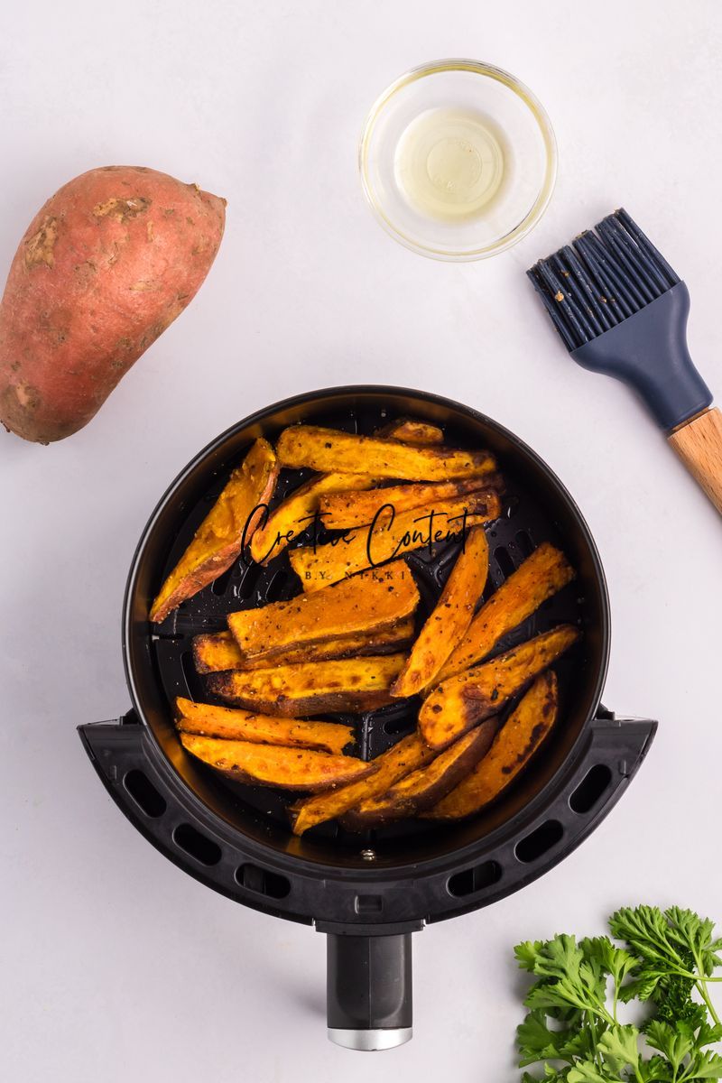Air Fryer Sweet Potato Wedges + Spicy Mayo (2 recipes) - Set 3 of 3