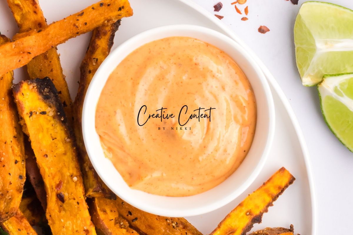Air Fryer Sweet Potato Wedges + Spicy Mayo (2 recipes) - Set 1 of 3