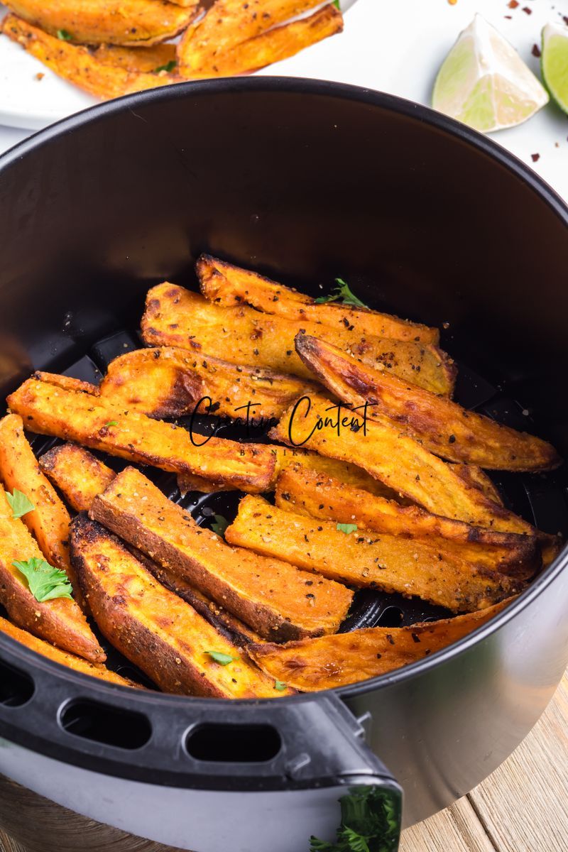Air Fryer Sweet Potato Wedges + Spicy Mayo (2 recipes) - Set 1 of 3