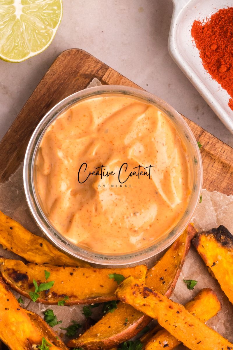Air Fryer Sweet Potato Wedges + Spicy Mayo (2 recipes) - Set 2 of 3