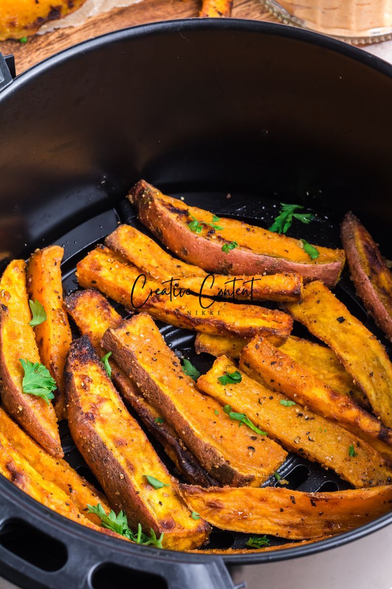 Air Fryer Sweet Potato Wedges + Spicy Mayo (2 recipes) - Set 2 of 3