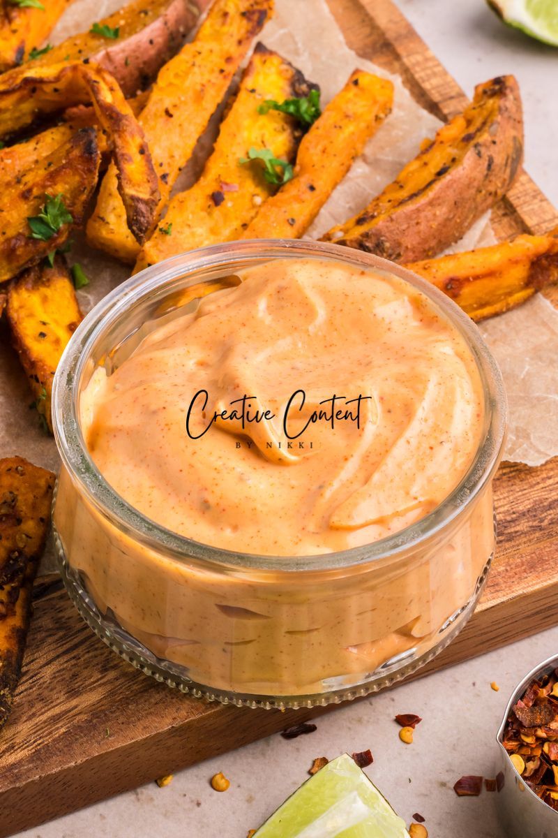 Air Fryer Sweet Potato Wedges + Spicy Mayo (2 recipes) - Set 2 of 3