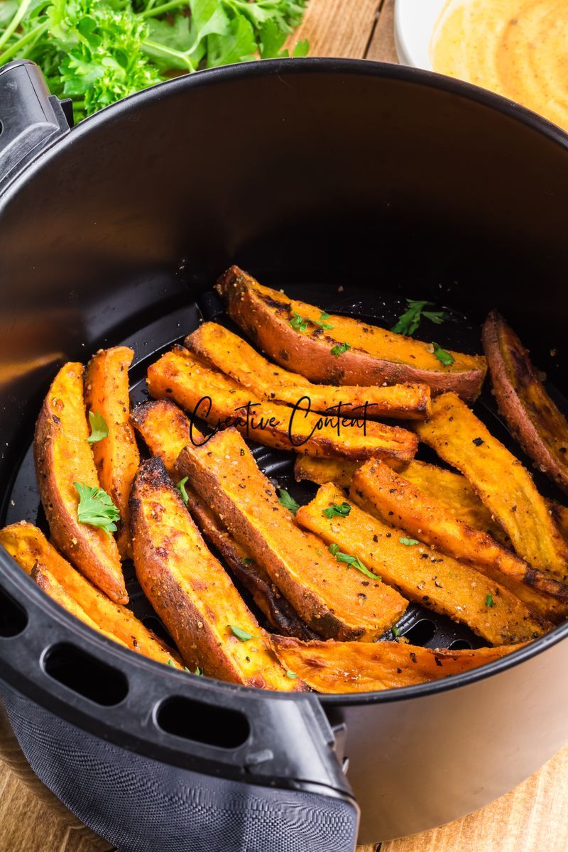 Air Fryer Sweet Potato Wedges + Spicy Mayo (2 recipes) - Set 3 of 3