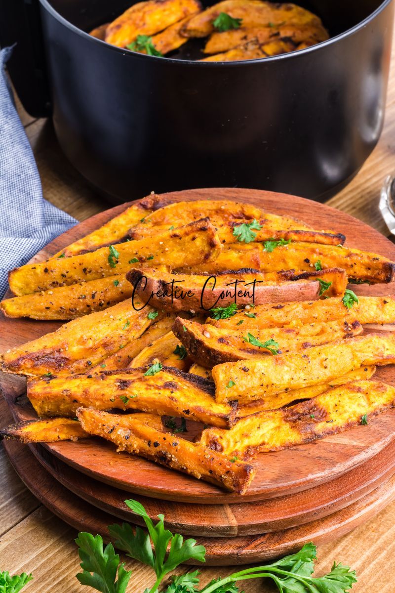 Air Fryer Sweet Potato Wedges + Spicy Mayo (2 recipes) - Set 3 of 3