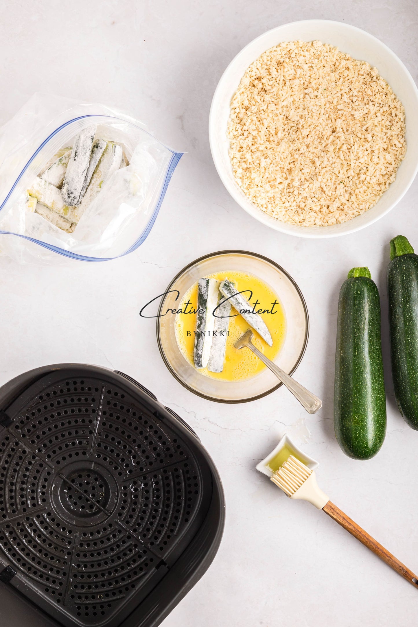 Extra Crispy Air Fryer Zucchini Fries - Set 2 of 2