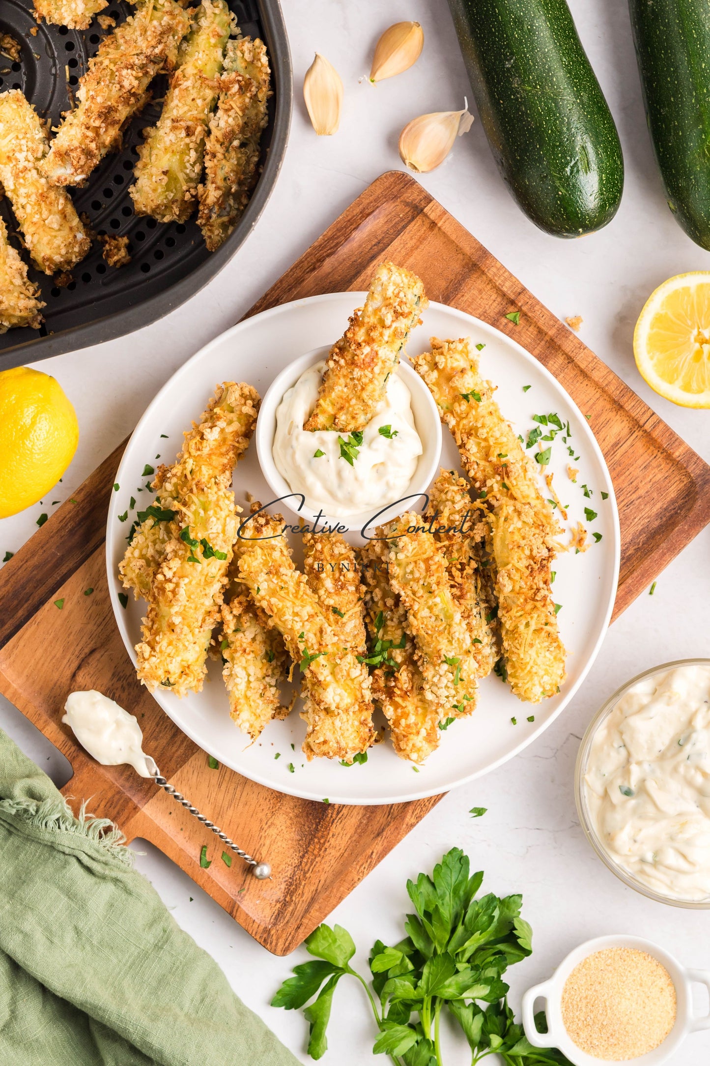 Extra Crispy Air Fryer Zucchini Fries - Set 1 of 2