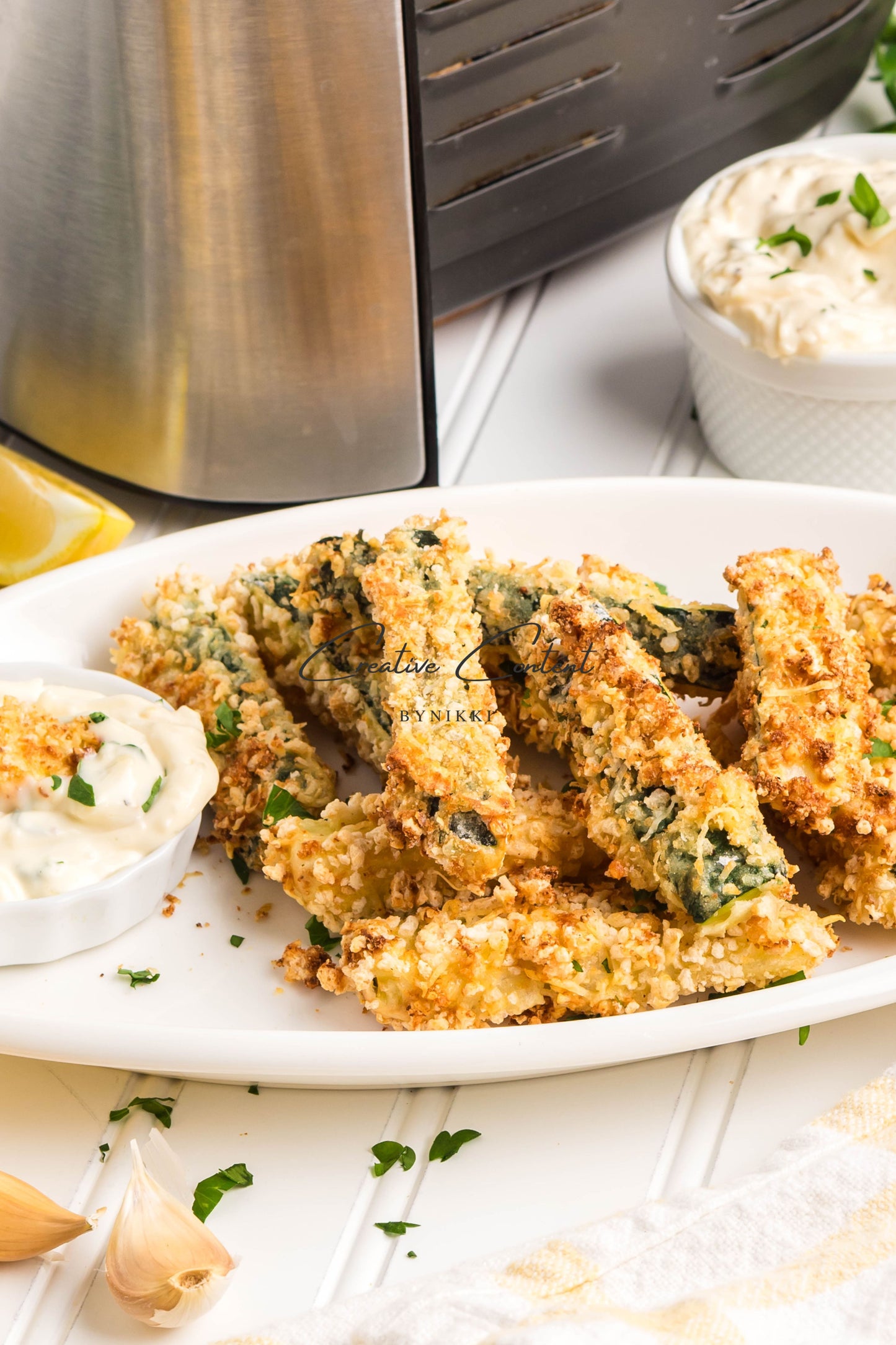 Extra Crispy Air Fryer Zucchini Fries - Set 2 of 2