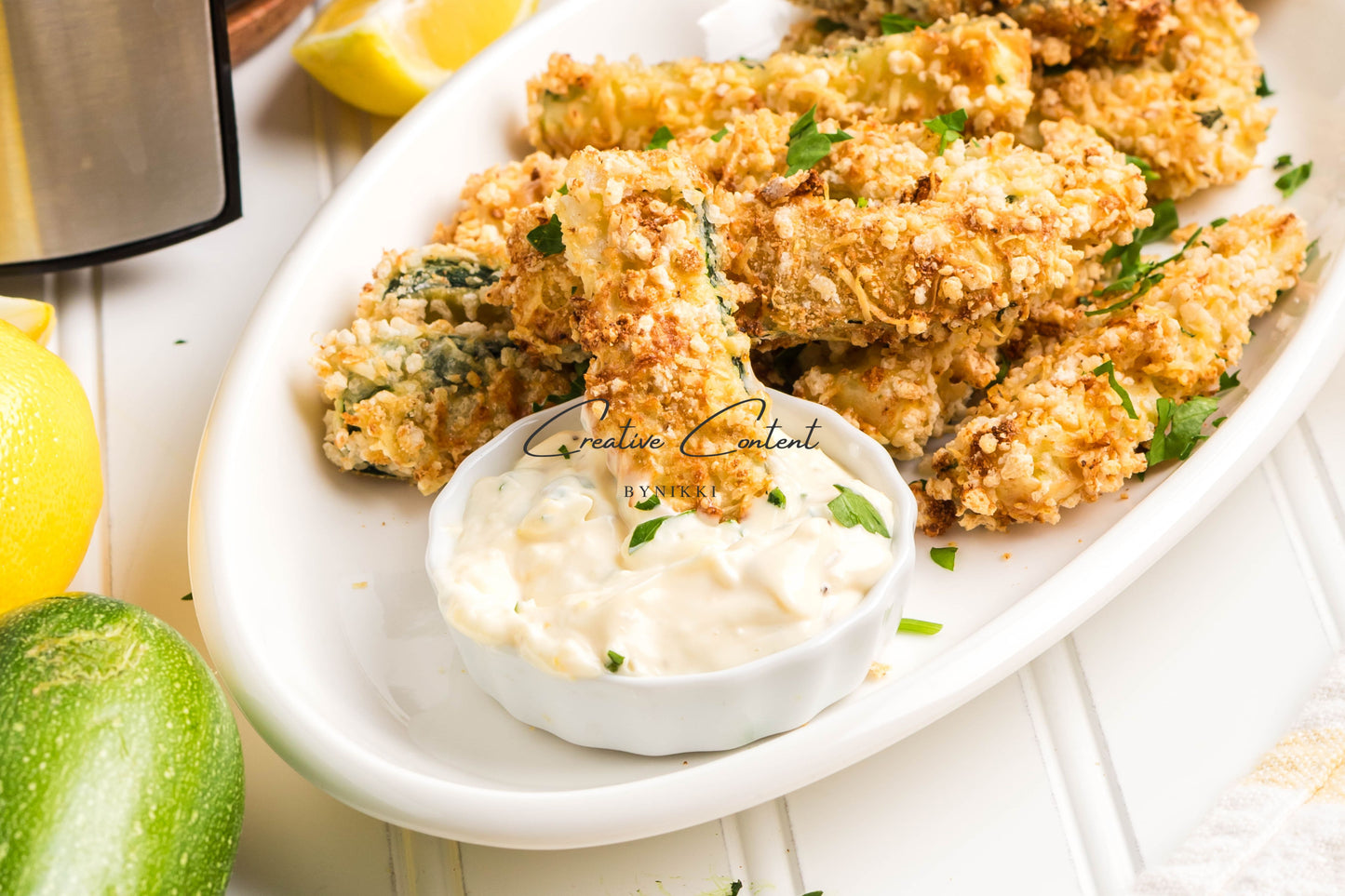 Extra Crispy Air Fryer Zucchini Fries - Set 2 of 2