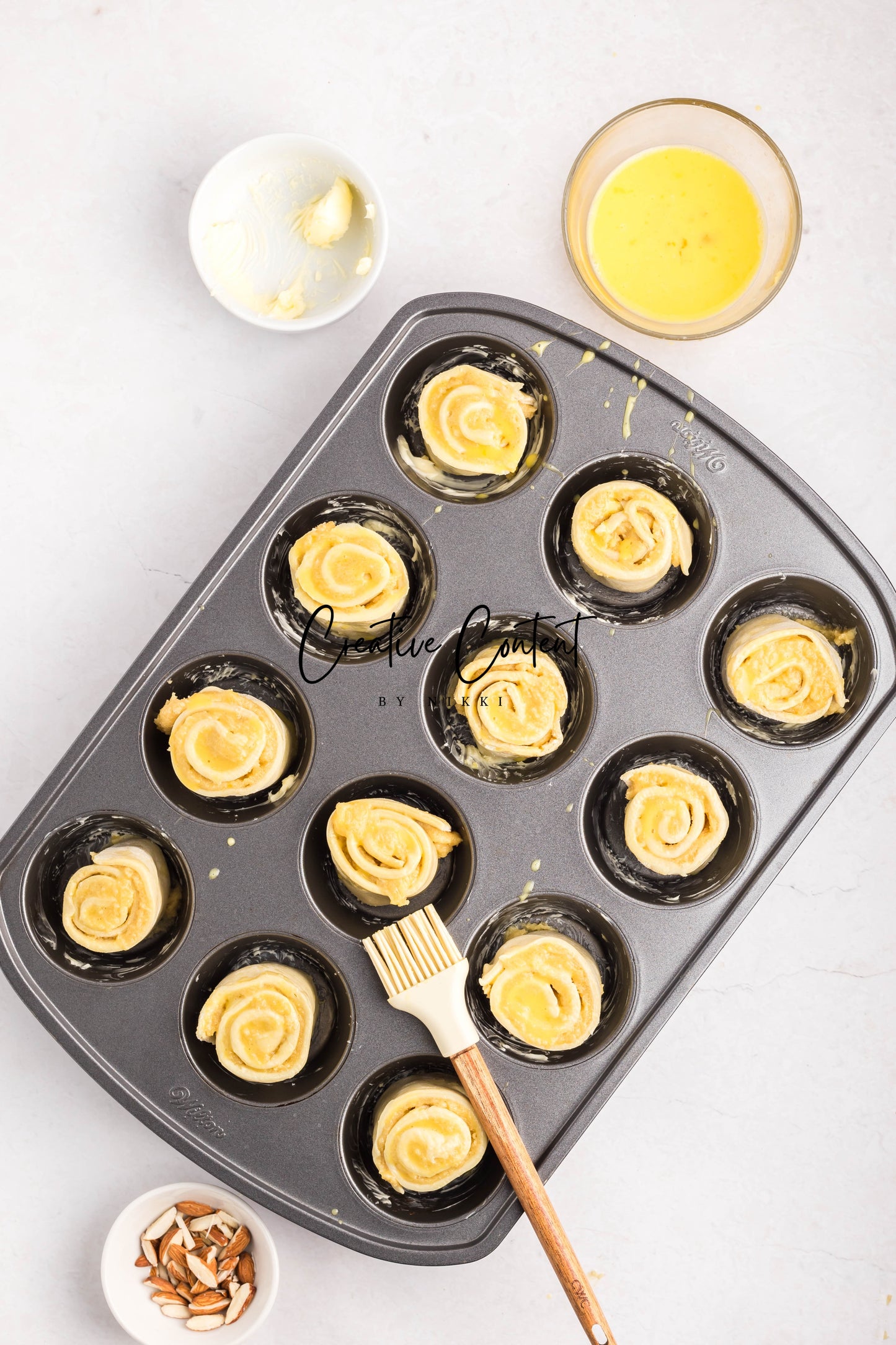 Almond Cruffin - Set 1 of 2