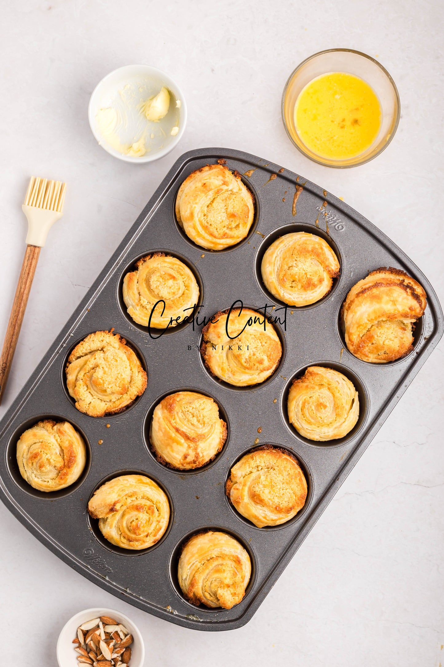 Almond Cruffin - Set 1 of 2