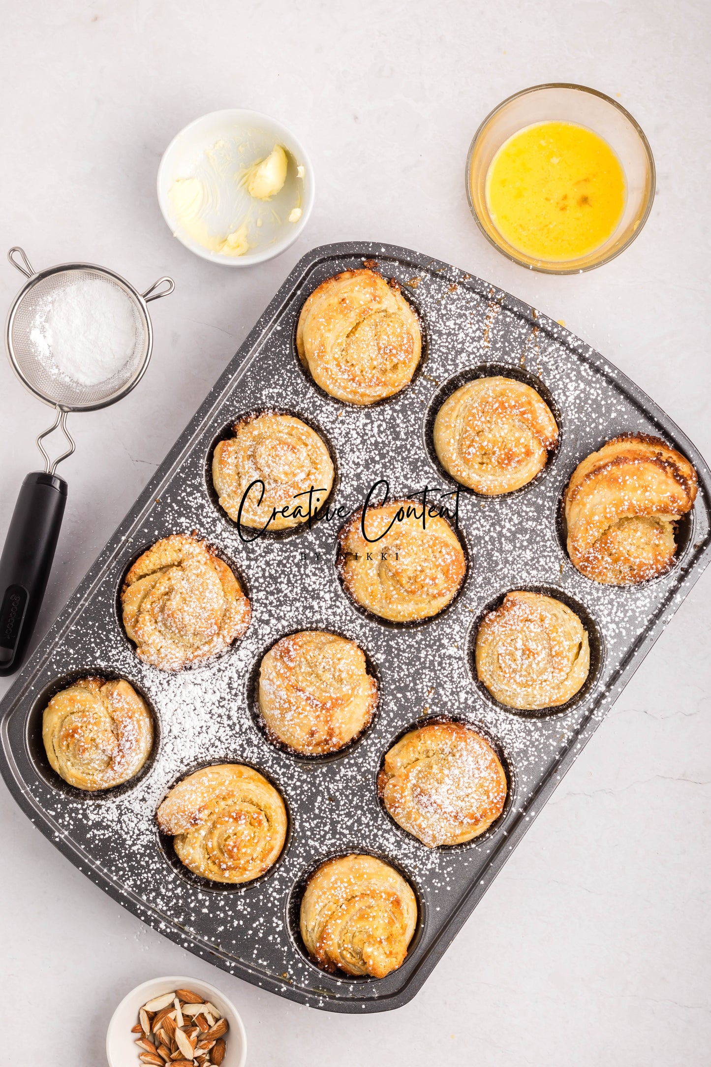 Almond Cruffin - Set 1 of 2