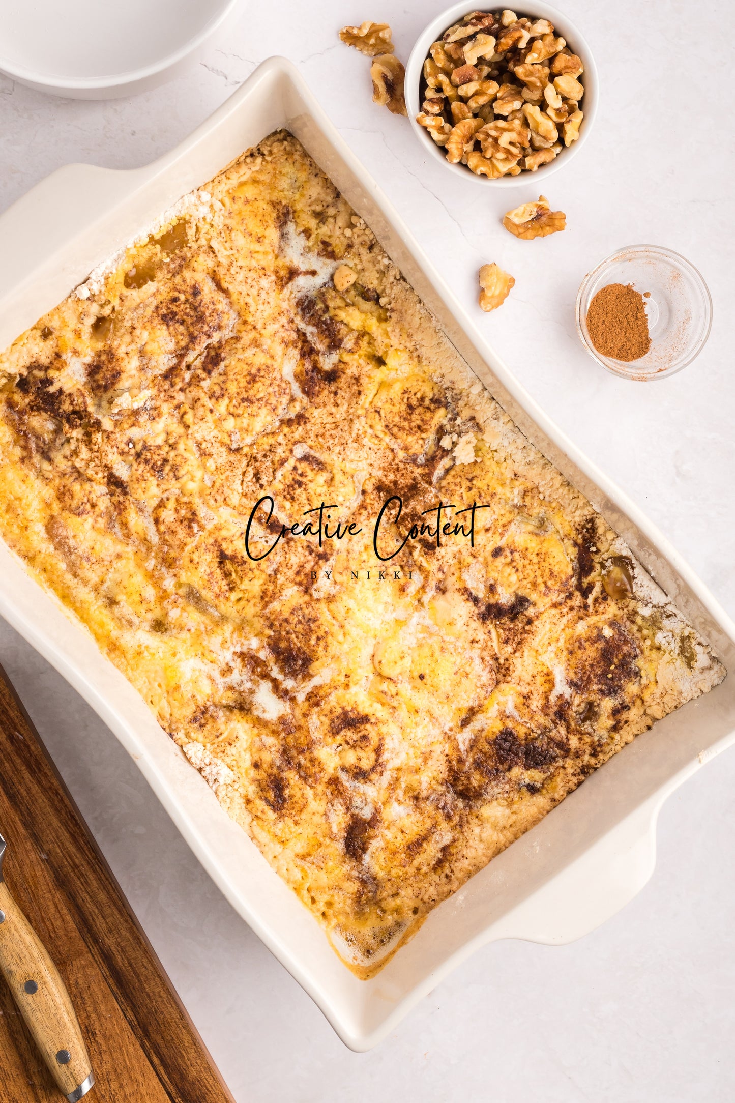 Apple Dump Cake + Homemade Caramel Sauce - Exclusive