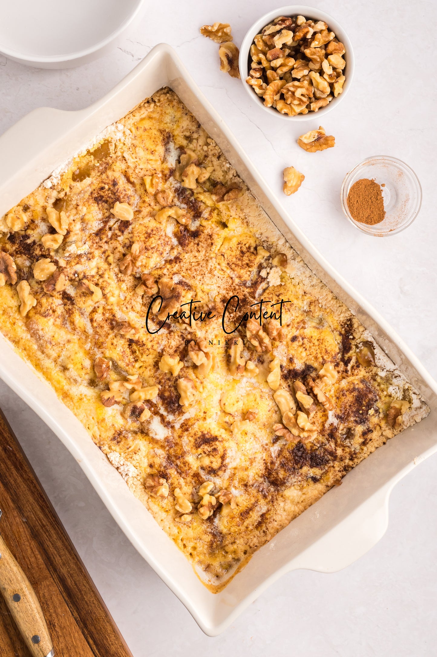 Apple Dump Cake + Homemade Caramel Sauce - Exclusive