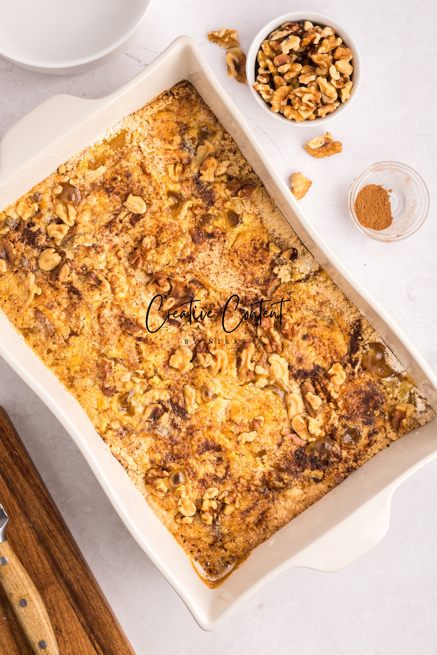 Apple Dump Cake + Homemade Caramel Sauce - Exclusive
