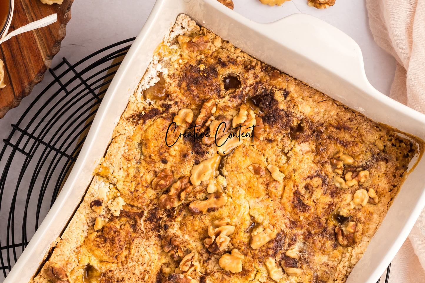 Apple Dump Cake + Homemade Caramel Sauce - Exclusive