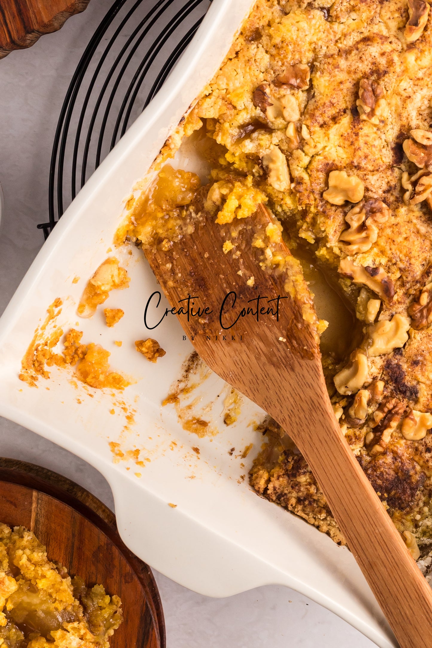 Apple Dump Cake + Homemade Caramel Sauce - Exclusive