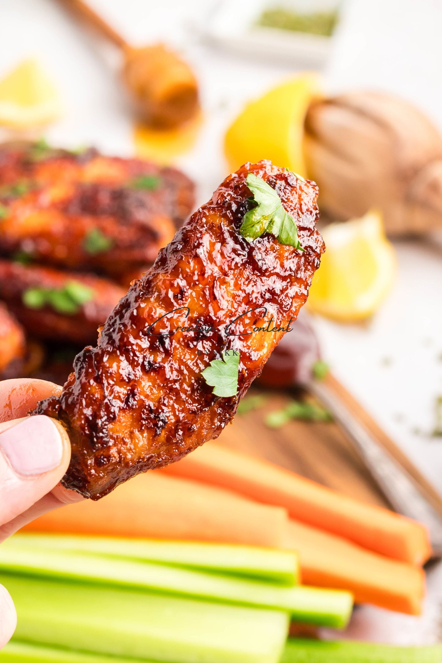 Air Fryer Honey BBQ Chicken Wings + Homemade Ranch Dressing - Exclusive