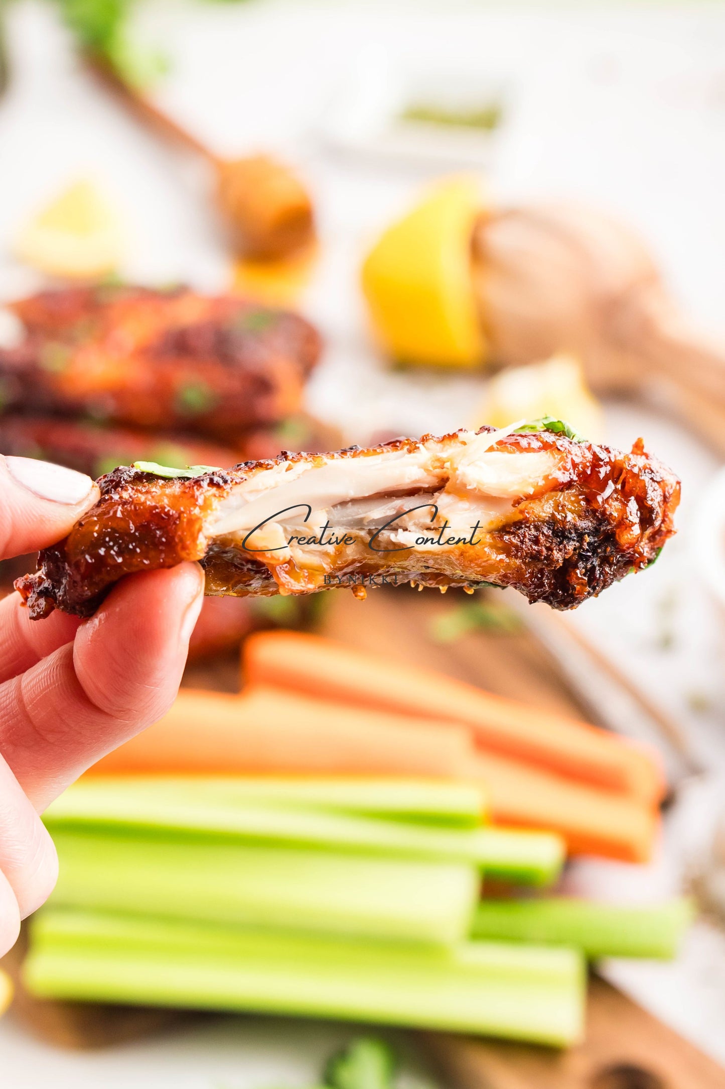 Air Fryer Honey BBQ Chicken Wings + Homemade Ranch Dressing - Exclusive