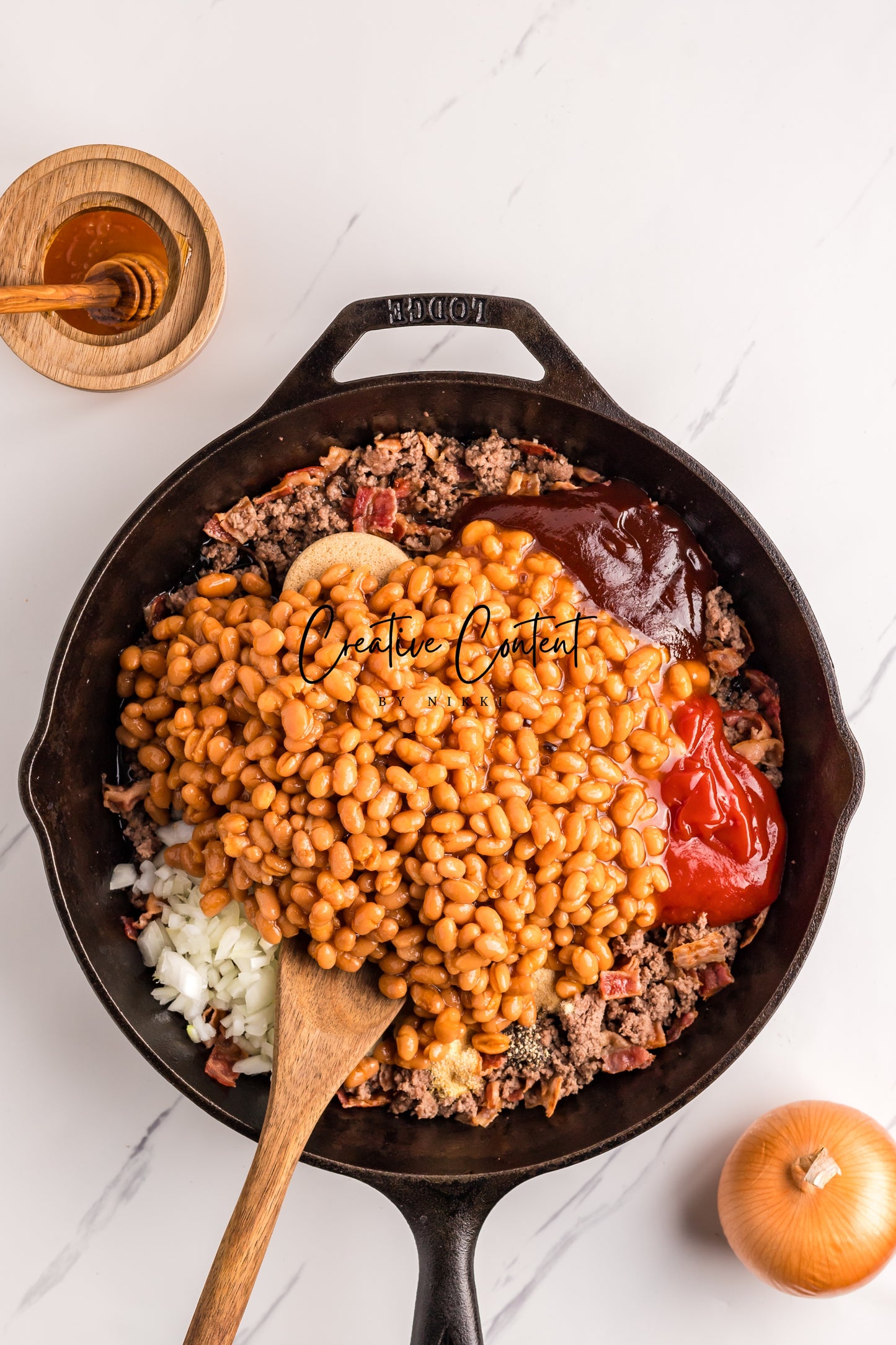 Baked Beans With Ground Beef - Set 1 of 2