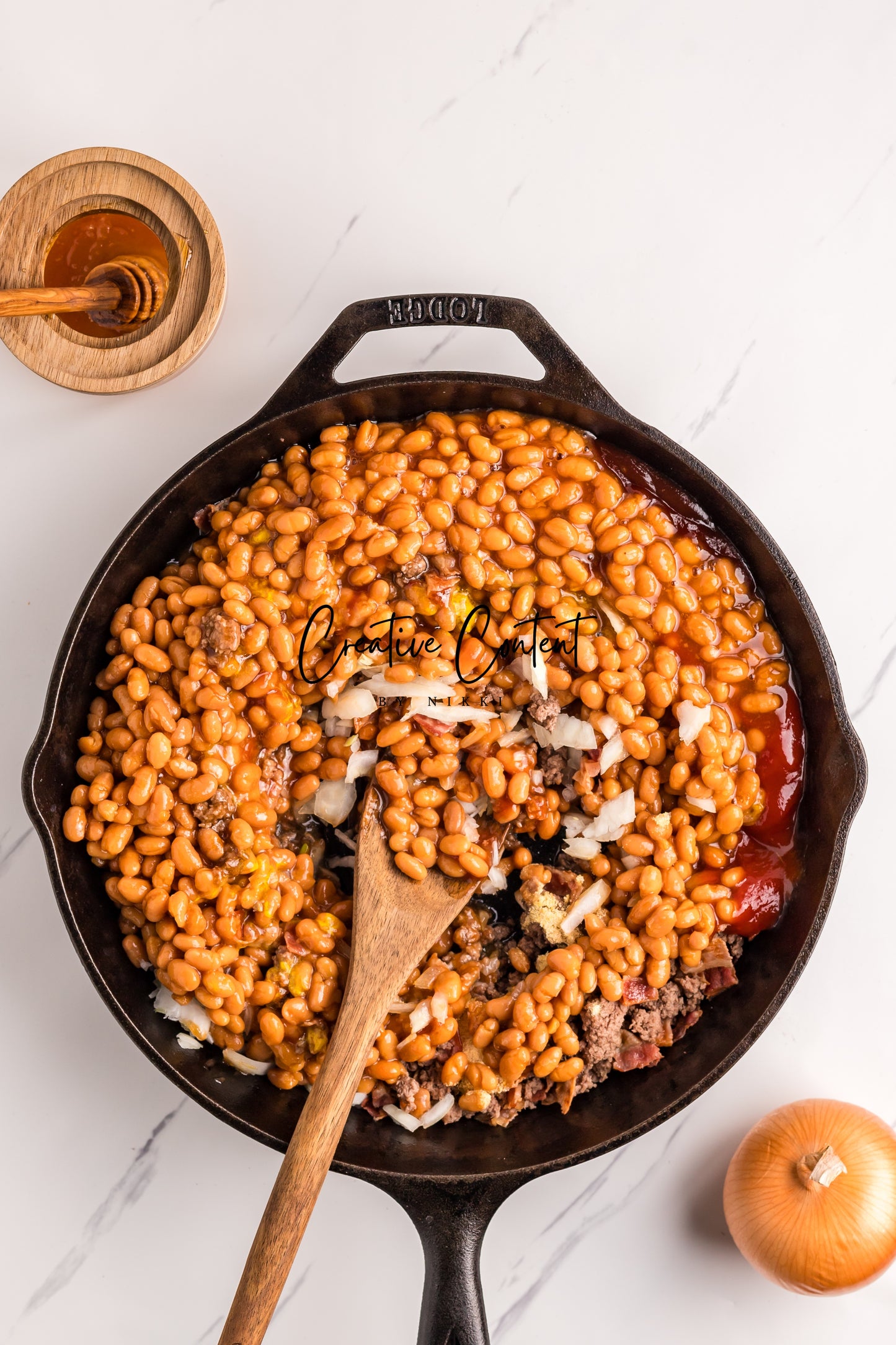 Baked Beans With Ground Beef - Set 2 of 2