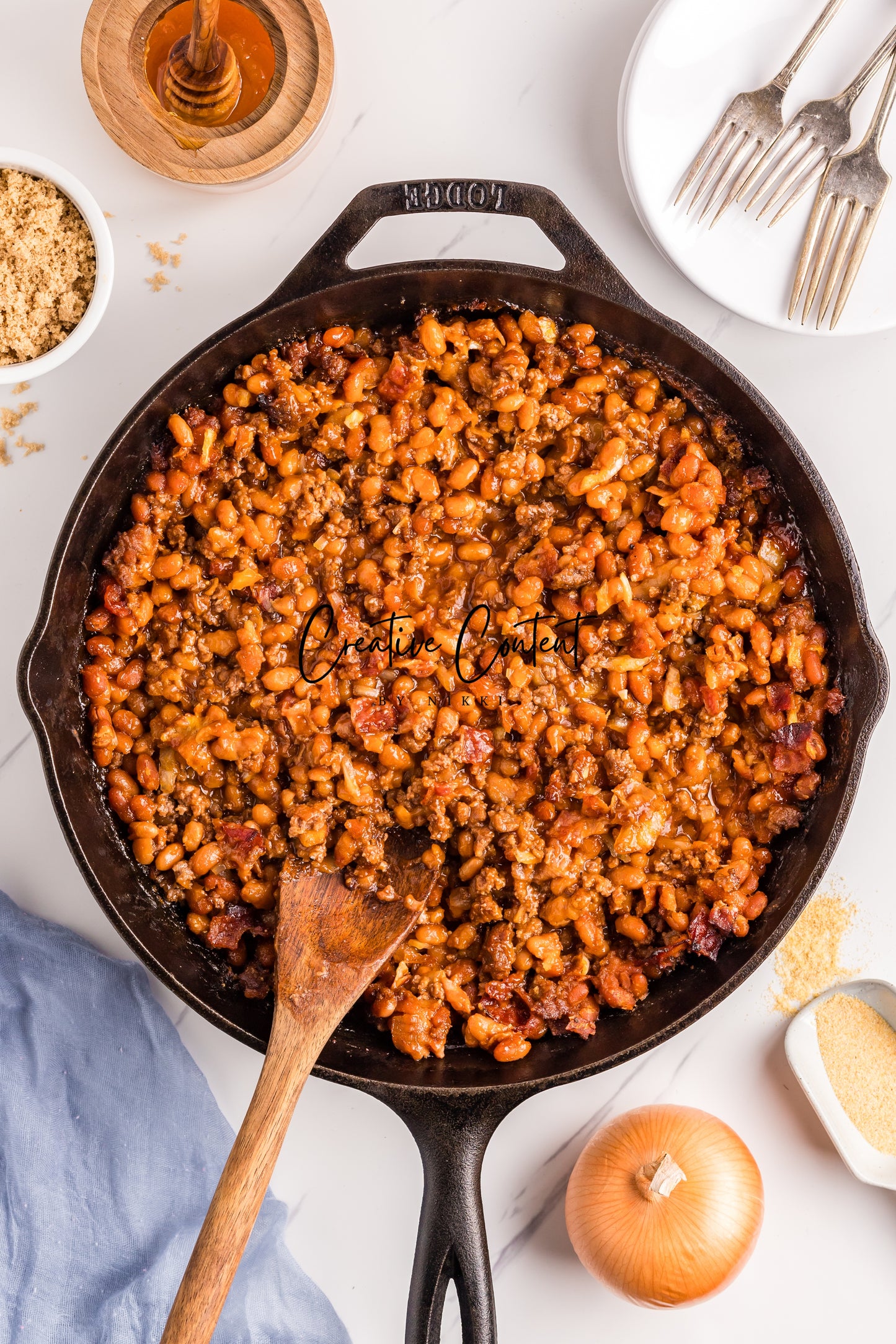 Baked Beans With Ground Beef - Set 1 of 2